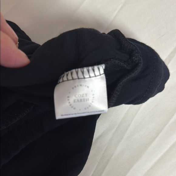 Black Straight Leg Pants with High Waist - Picture 14 of 16